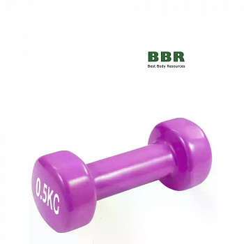 Гантель виниловая 4125 0.5кг, Power Play
