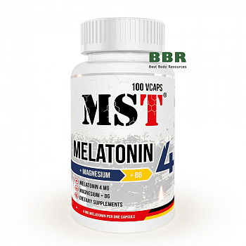 Melatonin 4mg Magnesium B6 100 Caps, MST