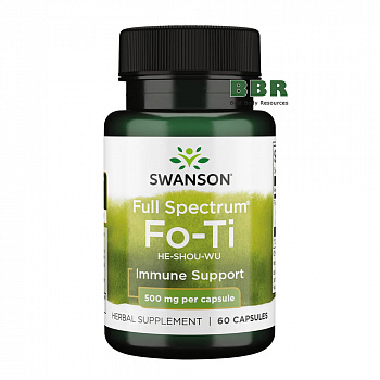Full Spectrum Fo-Ti He-Shou-Wu 500mg 60 Caps, Swanson