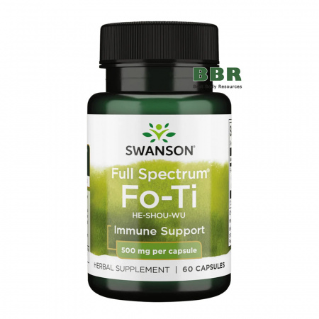 Full Spectrum Fo-Ti He-Shou-Wu 500mg 60 Caps, Swanson