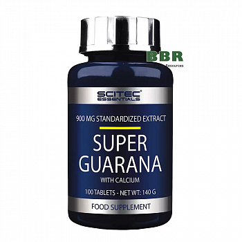 Super Guarana with Calcium 100 Tabs, Scitec Nutrition