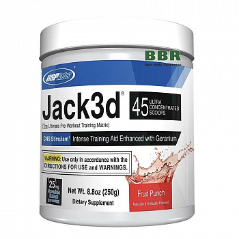 Jack-3D 45 Servings 250g, USP Labs