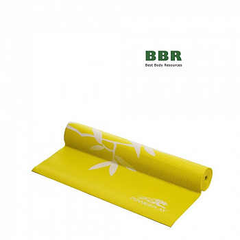 Коврик для йоги и фитнеса 4011 Yellow, PowerPlay