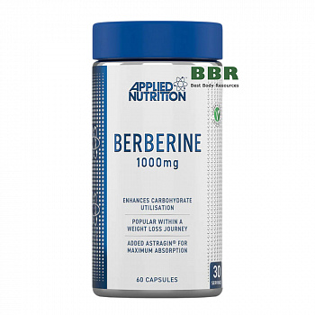 Berberine 1000mg 60 Caps, Applied Nutrition