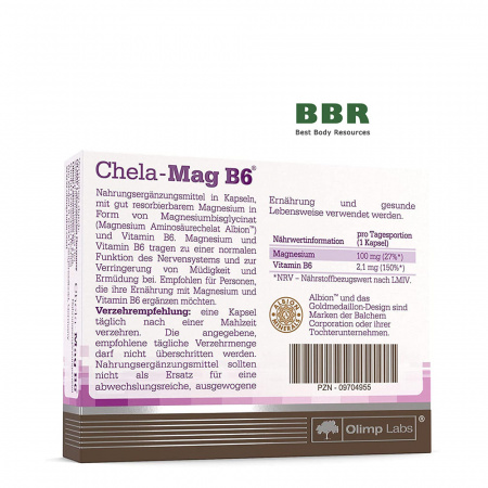Chela-Mag B6 30 Caps, Olimp Chela-Mag B6 30 Caps, Olimp