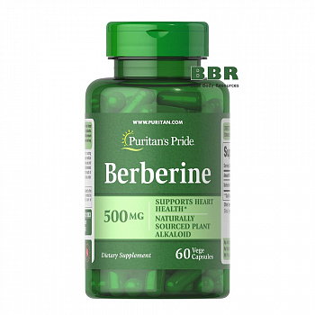 Berberine 500mg 60 Caps, Puritans Pride
