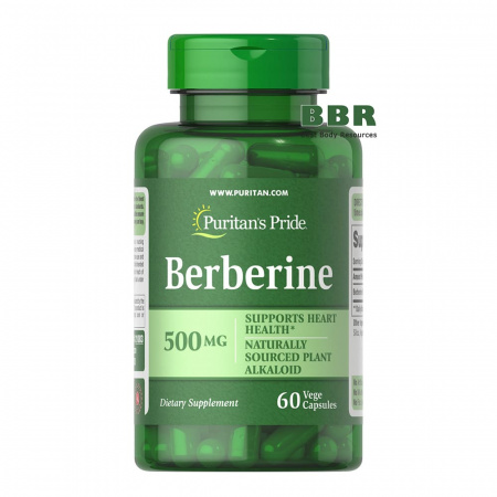 Berberine 500mg 60 Caps, Puritans Pride