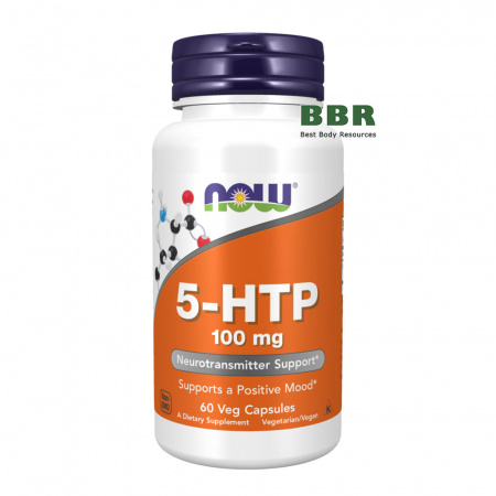 5-HTP 100mg 60 Caps, NOW Foods