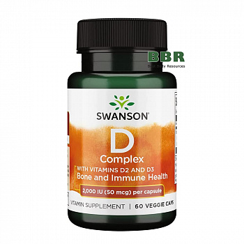 Vitamin D2 and D3 Complex 2000iu 60 Veg Caps, Swanson