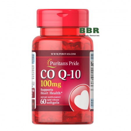 Q-SORB Co Q10 100mg 60 Softgels, Puritans Pride
