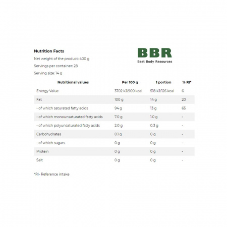 Coconut Oil 400g, OstroVit