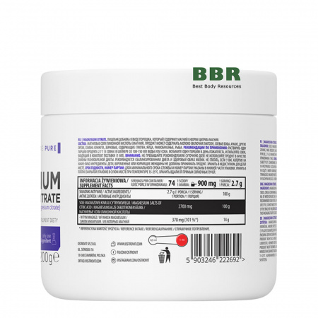 Magnesium Citrate 200g, OstroVit