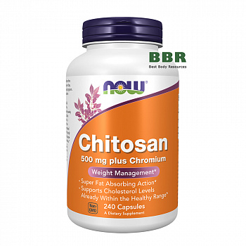 Chitosan 500mg plus Chromium 240 Veg Caps, NOW Foods