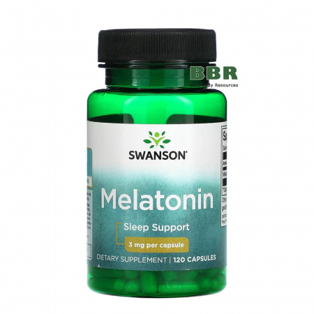 Melatonin 3mg 120 Caps, Swanson