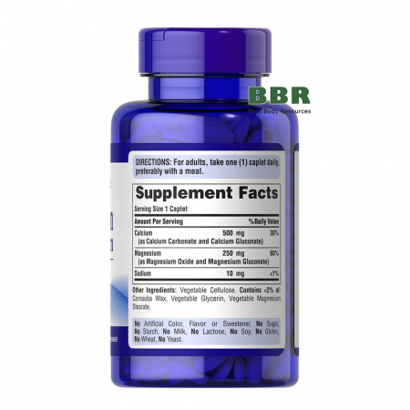 Chelated Calcium Magnesium 100 Tabs, Puritans Pride