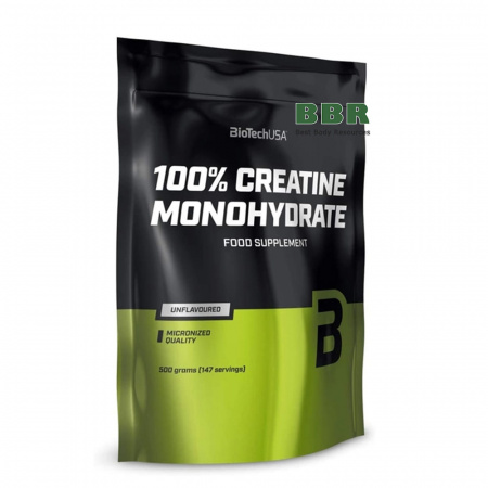 100% Creatine Monohydrate 500g bag, BioTechUSA