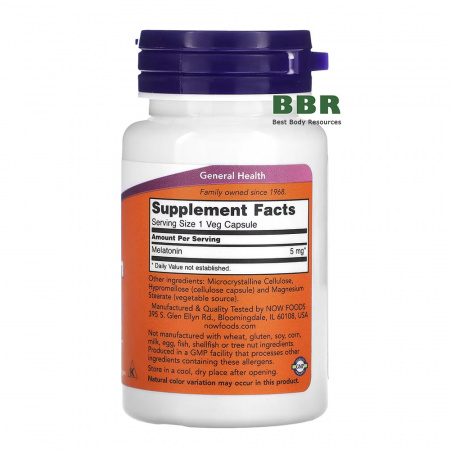 Melatonin 5mg 60 Caps, NOW Foods Melatonin 5mg 60 Caps, NOW Foods
