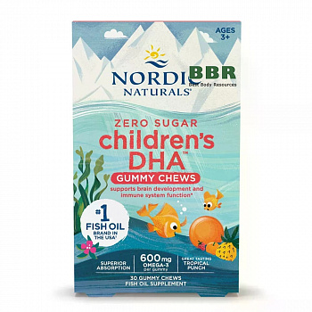 Childrens DHA 600mg Omega-3 30 Chews, Nordic Naturals