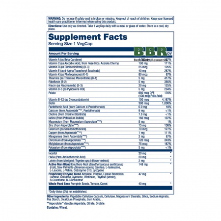 Once Daily Active Man Multivitamin 90 Veg Caps, Solaray