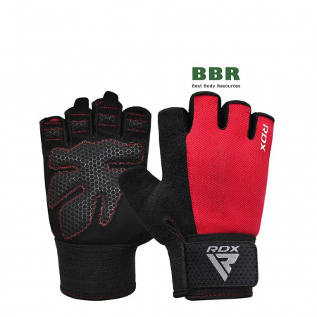 Перчатки для фитнеса W1 Half Red, RDX