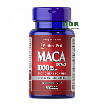 Maca 1000mg 60 Caps, Puritans Pride