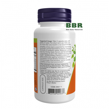 Kidney Cleanse 90 Caps, NOW Foods