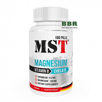 Magnesium Chelate B6 100 Tabs, MST