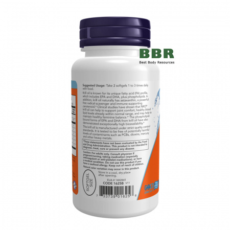 Krill Oil 500mg 60 Softgels, NOW Foods