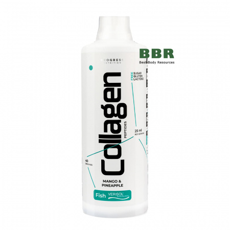 Liquid Fish Collagen Peptides Verisol plus Biotin 1000ml, Progress Nutrition