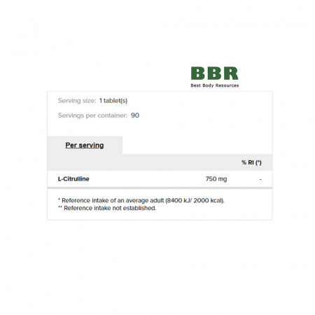 L-Citrulline 2250mg 90 Tab, Prozis