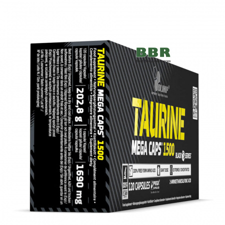 Taurine Mega Caps 1500 120 Сaps, Olimp