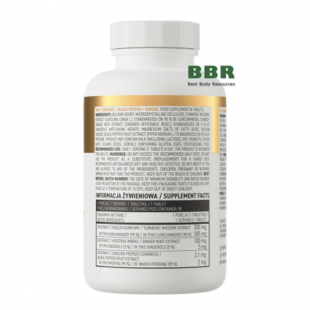 Turmeric+Black Pepper+Ginger 90 Tabs, OstroVit