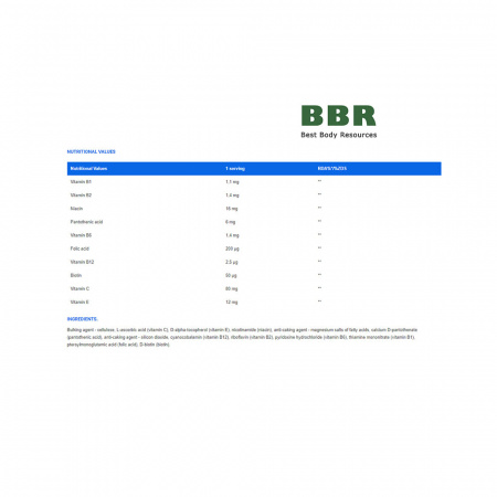 Vitamin B Complex 100 Tabs, IronFlex