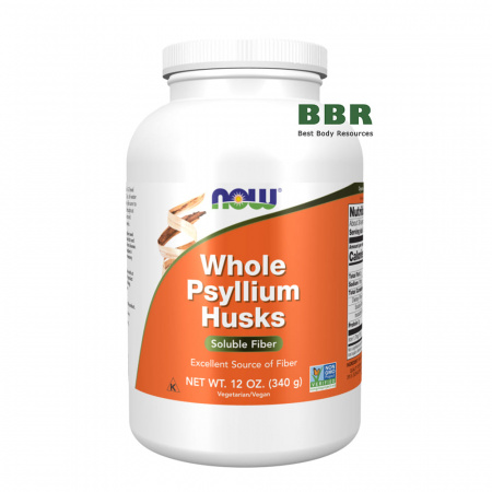 Whole Psyllium Husk Powder 340g, NOW Foods