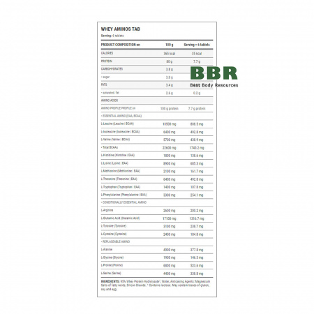Whey Aminos 300 Tabs, Weider  Whey Aminos 300 Tabs, Weider