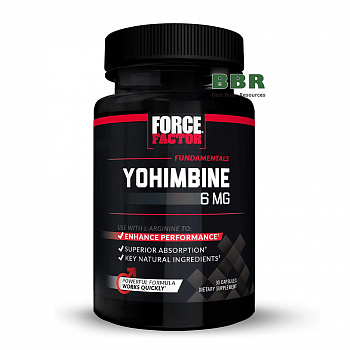 Yohimbine 6mg 30 Veg Caps, Force Factor