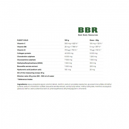 Flexit Gold Drink 400g+Gel 100ml, Nutrend