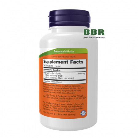 Garlic 5000mg 90 Tabs, NOW Foods