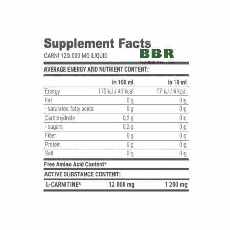 Carni Liquid 120.000mg 1L, Extrifit