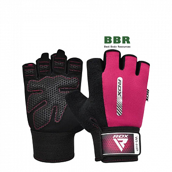 Перчатки для фитнеса W1 Half Pink, RDX