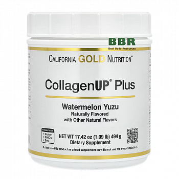 CollagenUP Plus 494g, California GOLD Nutrition