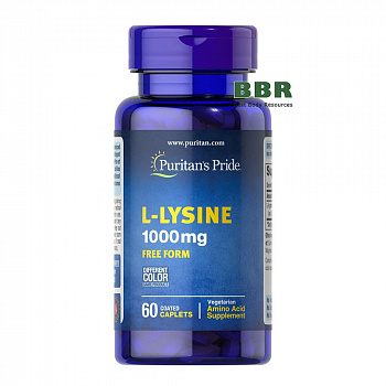 L-Lysine 1000mg 60 Tabs, Puritans Pride