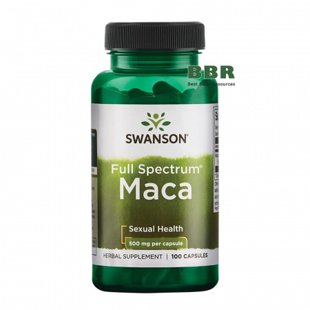 Maca 500mg 100 Caps, Swanson