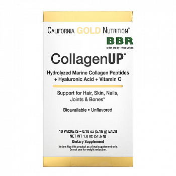CollagenUP 10 Packets 51.6g, California GOLD Nutrition