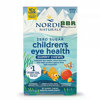 Childrens Eye Health Fish Oil 30 Chews, Nordic Naturals