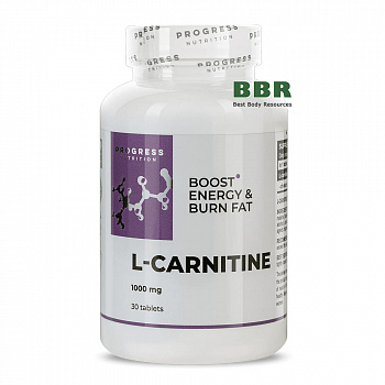 L-Carnitine 1000mg 30 Tabs, Progress Nutrition
