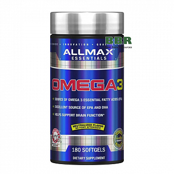 Omega 3 180 Softgels, AllMax