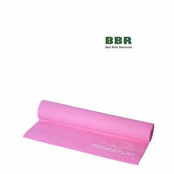 Коврик для йоги и фитнеса 4010 Pink, PowerPlay