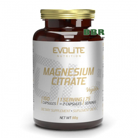 Magnesium Citrate 550mg 150 Caps, Evolite