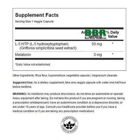 5-HTP & Melatonin 30 Caps, Swanson